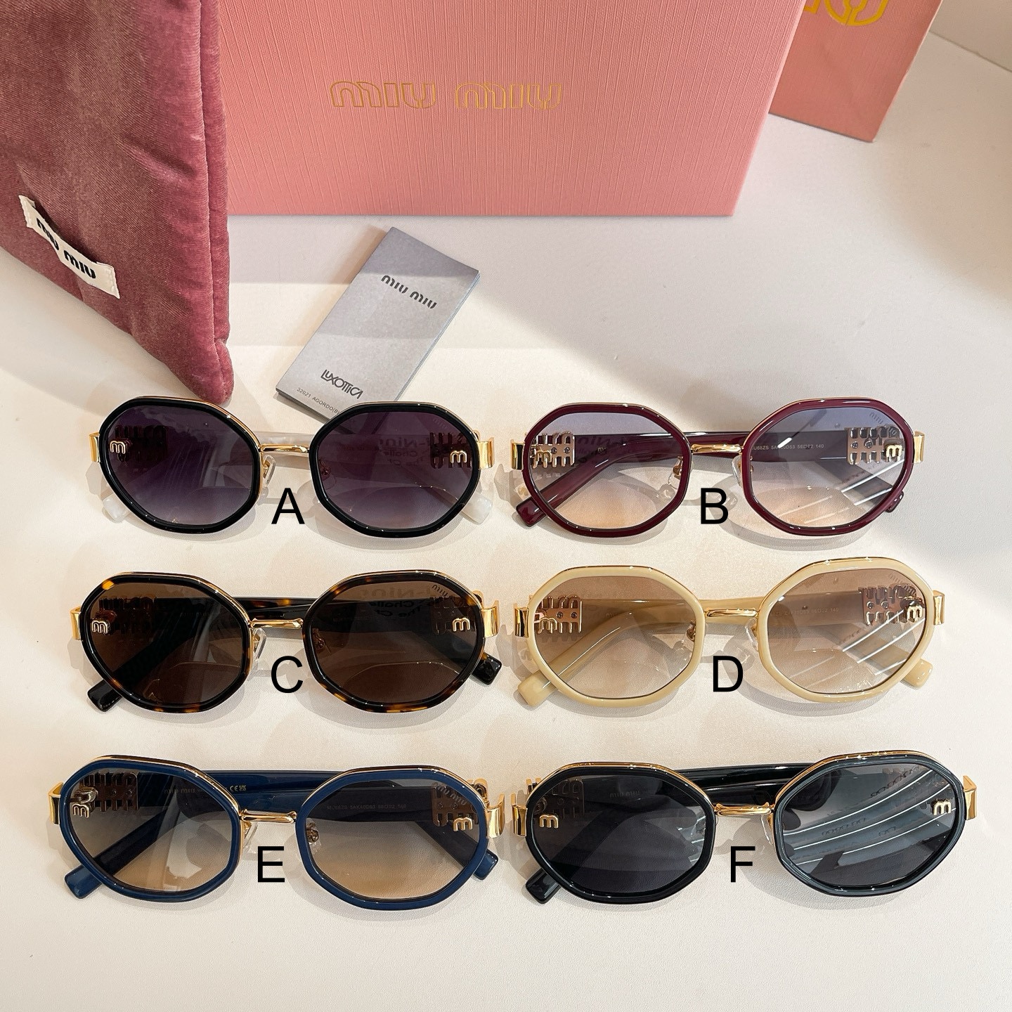 미우 미우 MIU MIU MU68ZS 56口22-140