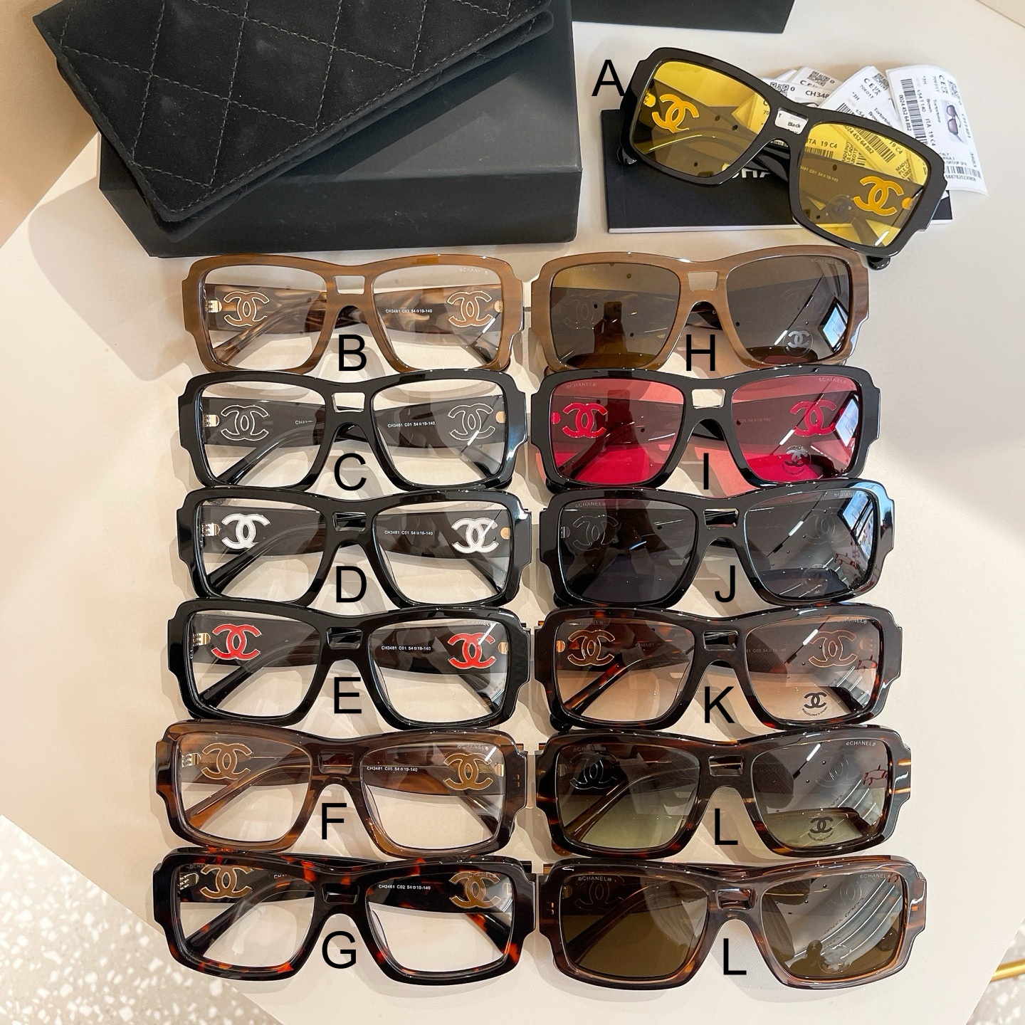샤넬 Chanel CH3481 54口19-140