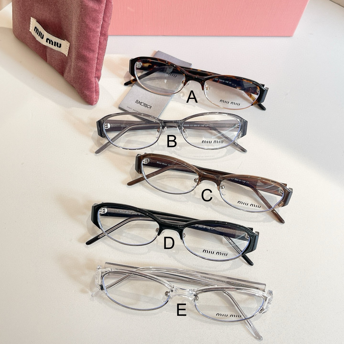 미우 미우 MIU MIU K9200 55口19-148