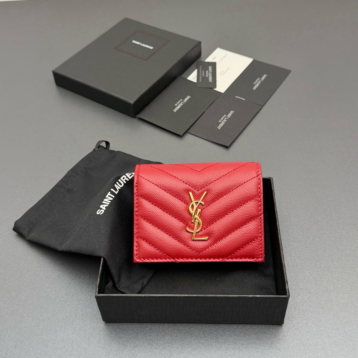 생로랑 Saint laurent/YSL 530841 MATELASSE Card Holder 카드 케이스 11CM