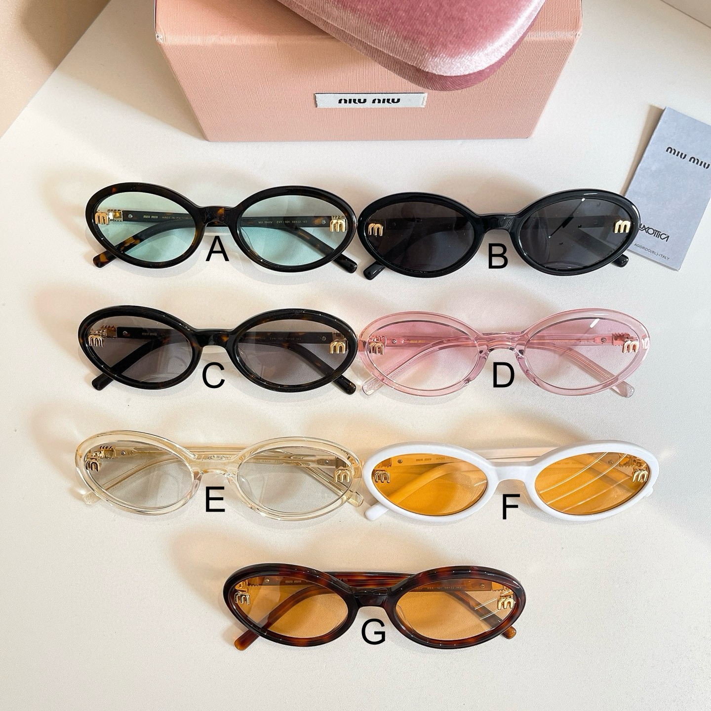 미우 미우 MIU MIU MU 154AV 58口22-143