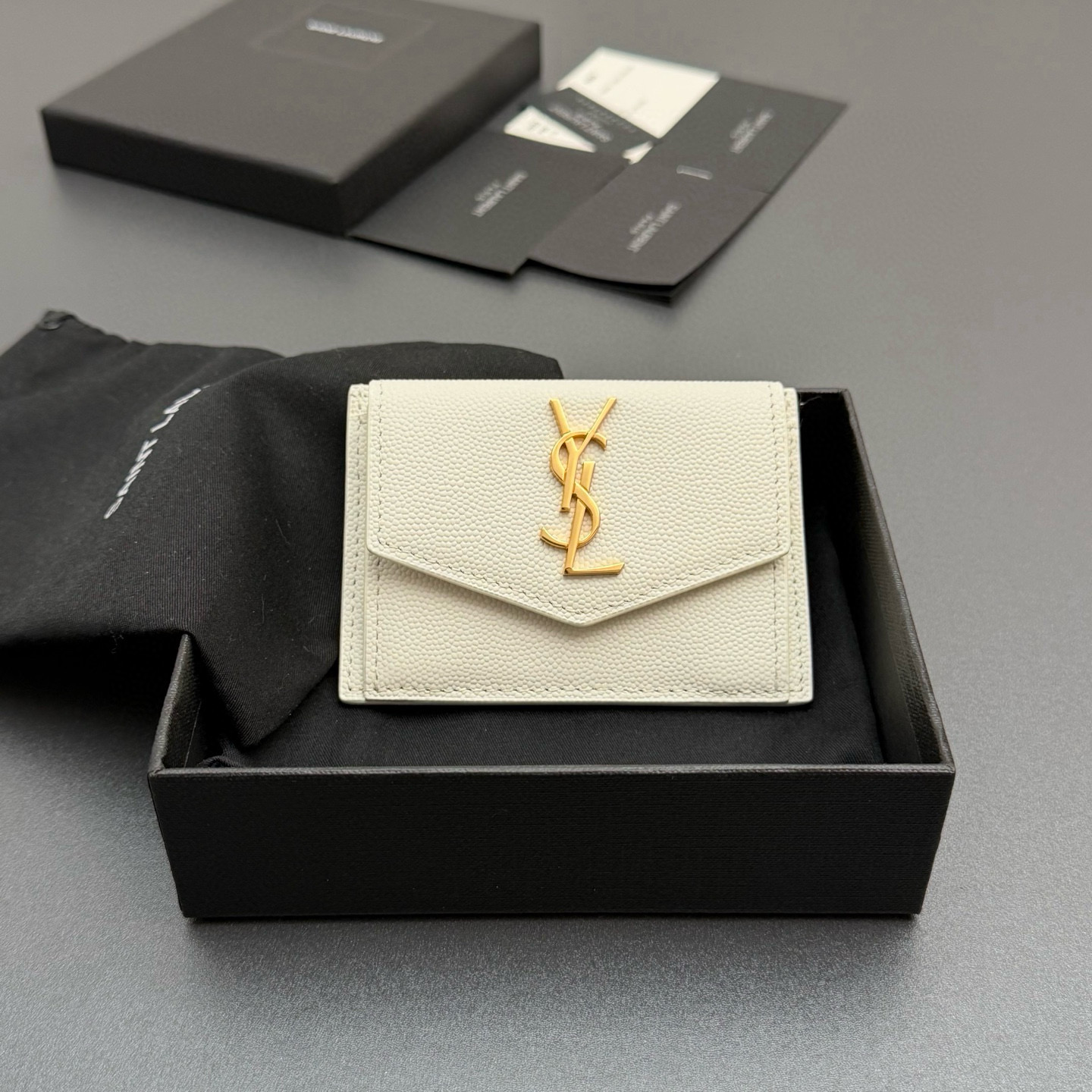 생로랑 Saint laurent/YSL 582305 UPTOWN 카드 케이스 10.5cm