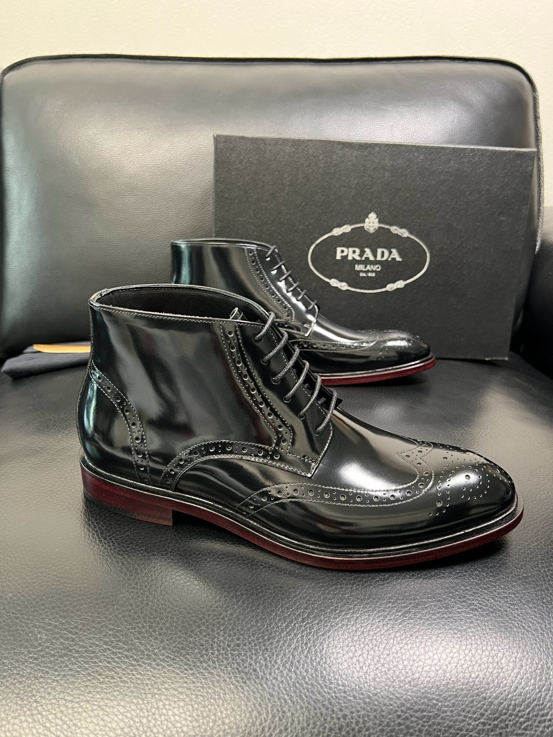 프라다 Prada 앵클 부츠