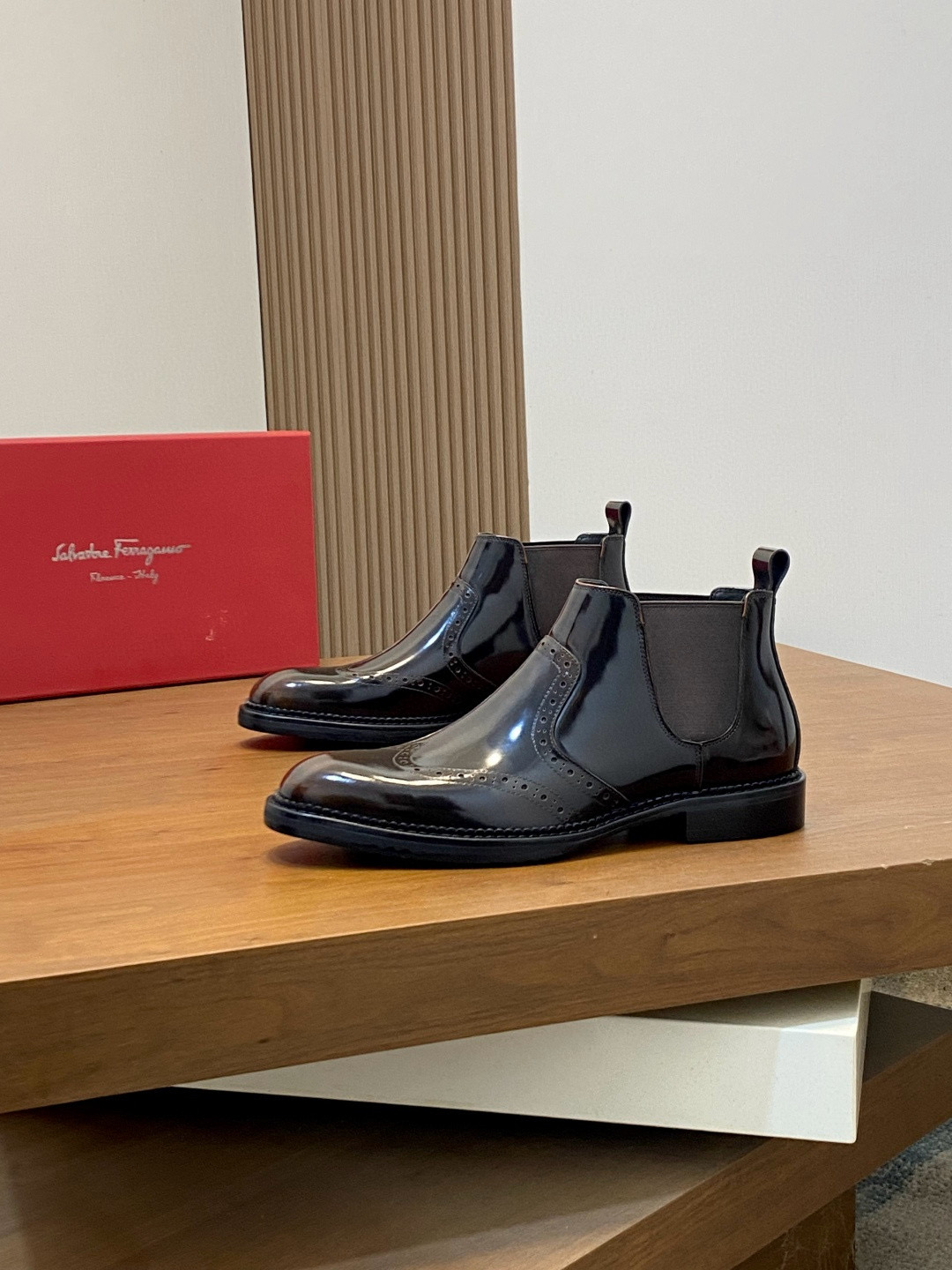 살바토레 페라가모 Salvatore Ferragamo Mocassin 앵클 부츠