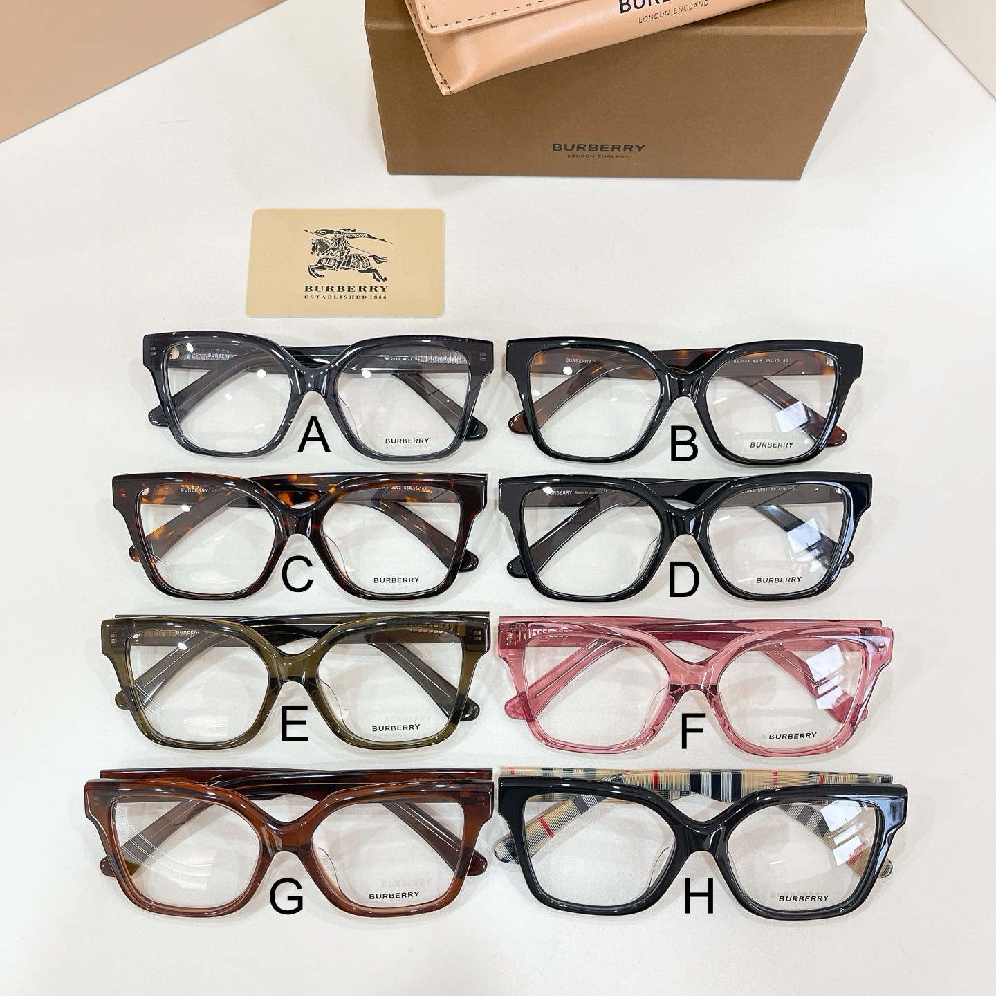 버버리 Burberry BE 2443 55口15-145