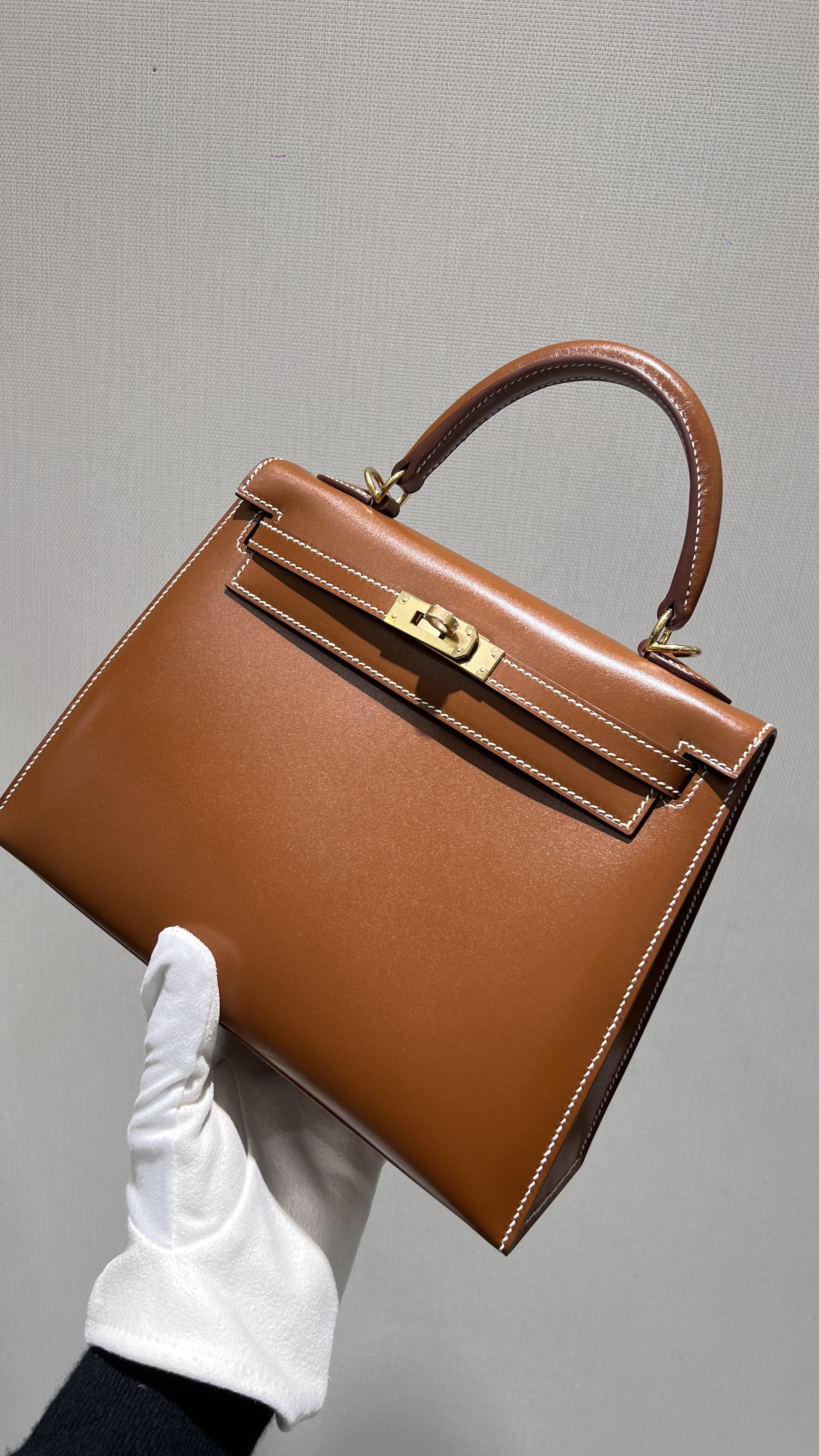 에르메스 Hermes Kelly 25cm Box 37 Gold/gold
