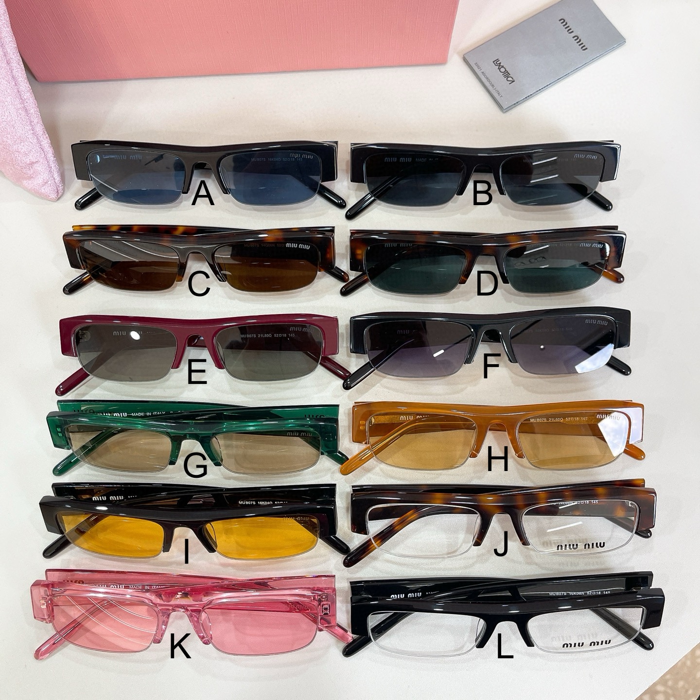 미우 미우 MIU MIU MU B07S 52口17-145