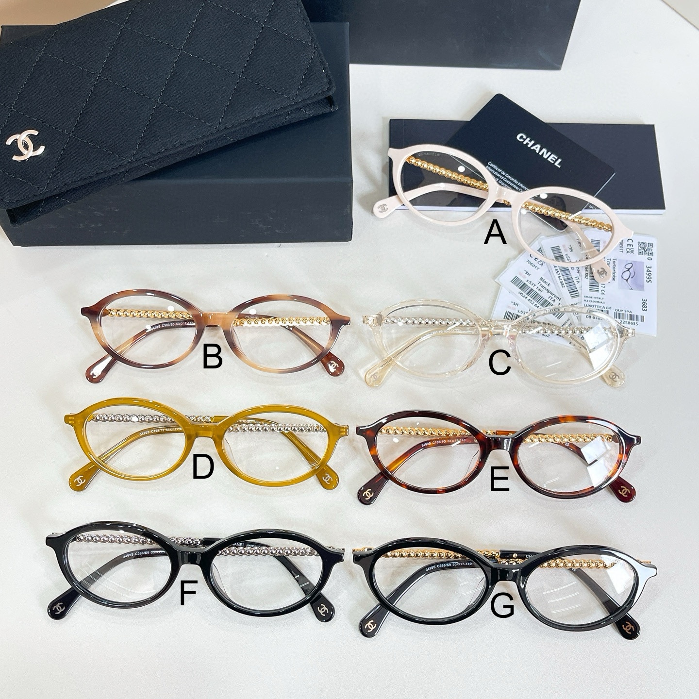 샤넬 Chanel 3499S 53口17-140