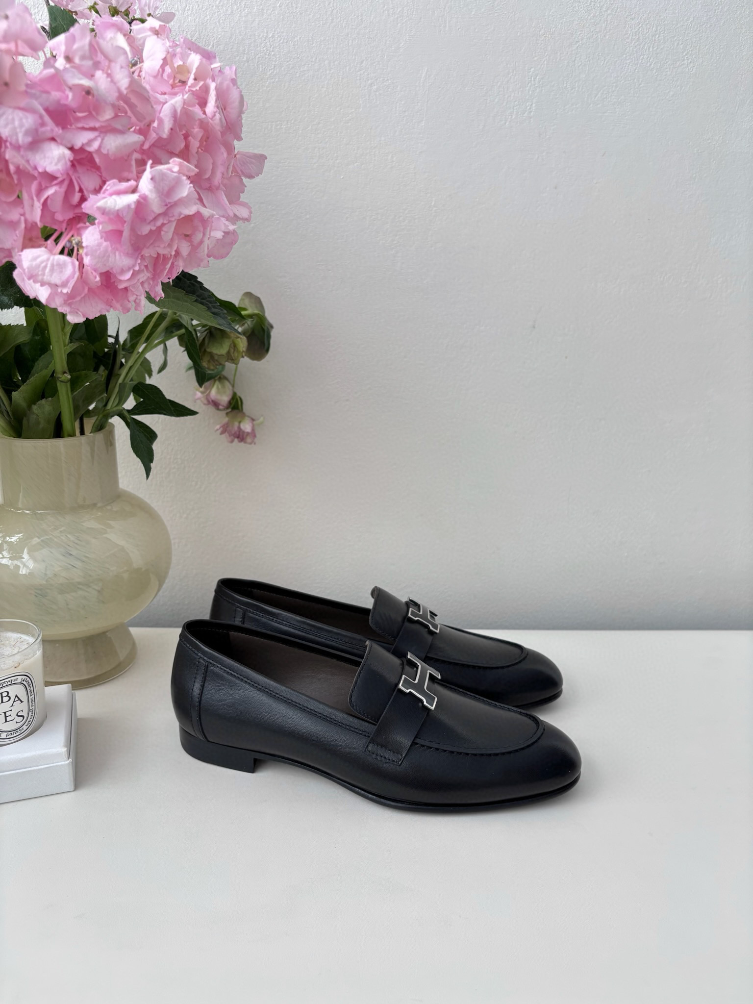 에르메스 Hermes Paris Loafers Black