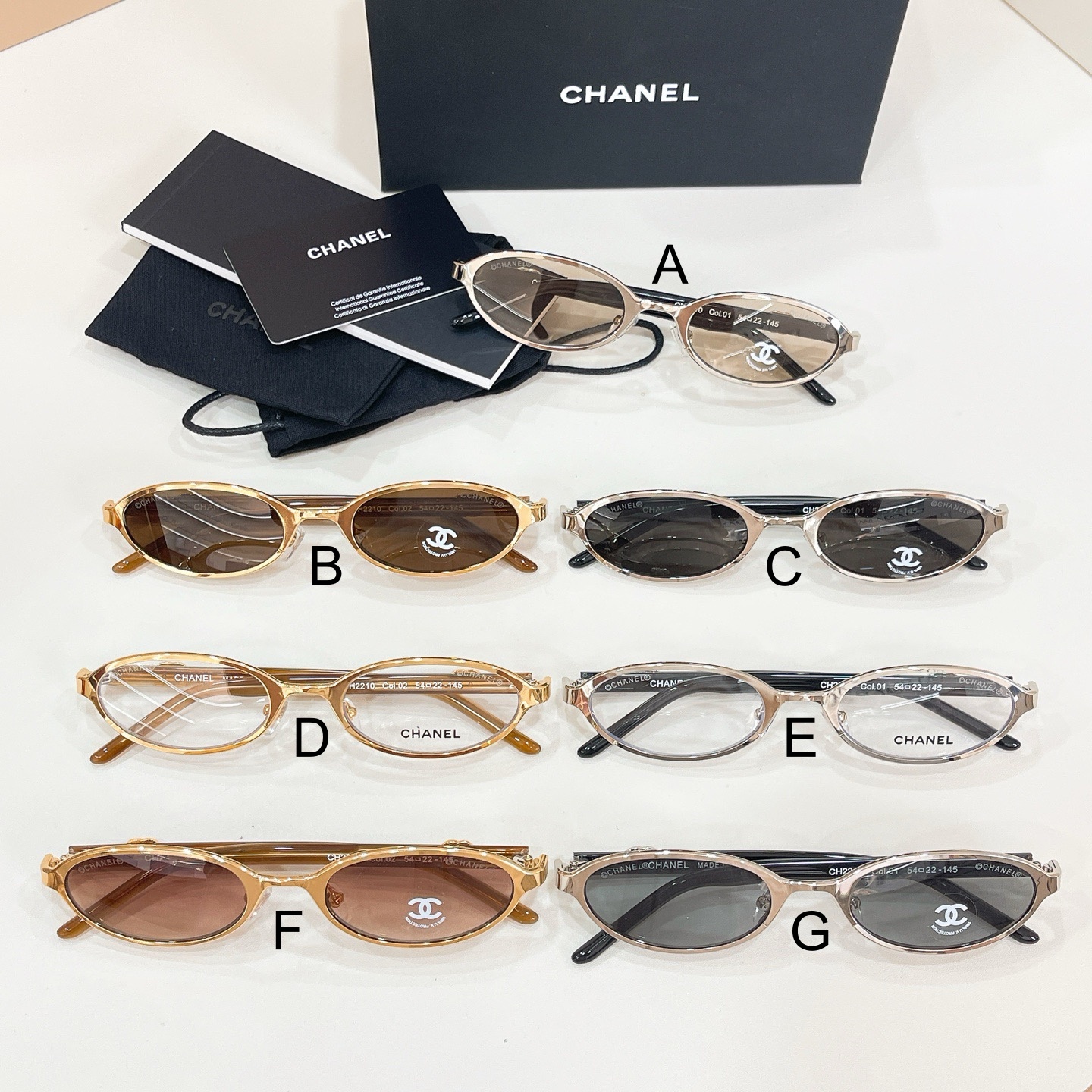 샤넬 Chanel CH2210 54口22-145