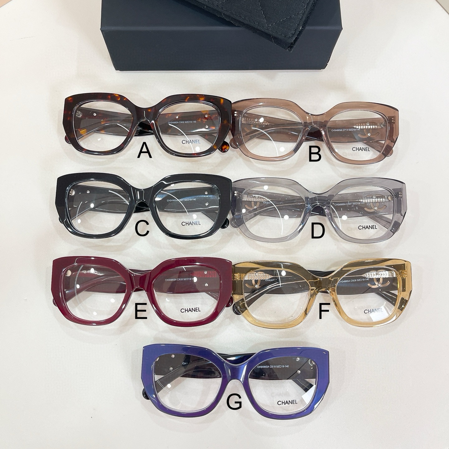 샤넬 Chanel CH3488SA 52口19-140