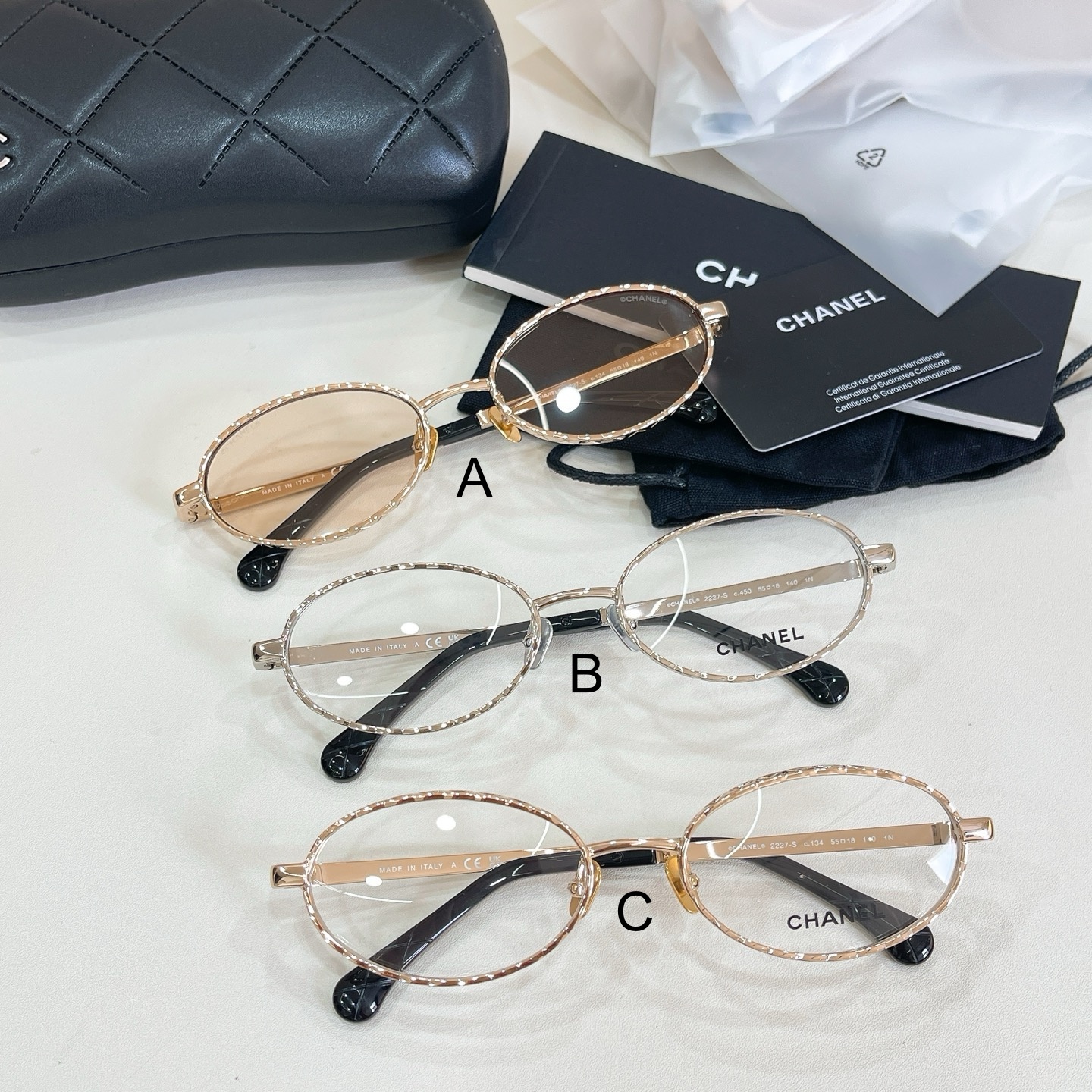 샤넬 Chanel 2227-S 55口18-140